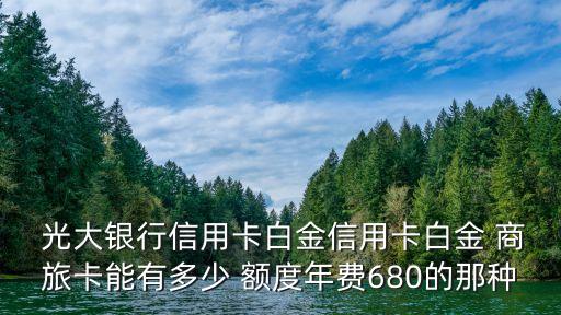 光大商旅金卡最高額度多少,光大陽(yáng)光商旅信用卡金卡額度