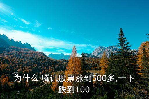 為什么 騰訊股票漲到500多,一下跌到100