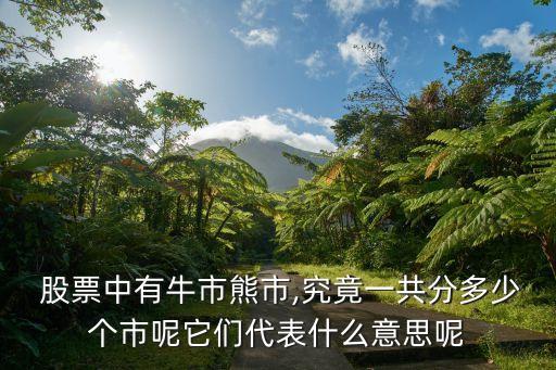  股票中有牛市熊市,究竟一共分多少個(gè)市呢它們代表什么意思呢