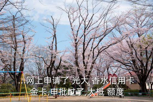 光大香水金卡額度多少,光大金卡最高額度可以提到多少