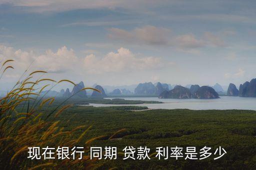 現(xiàn)在銀行 同期 貸款 利率是多少