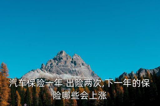 汽車保險(xiǎn)一年 出險(xiǎn)兩次,下一年的保險(xiǎn)哪些會(huì)上漲