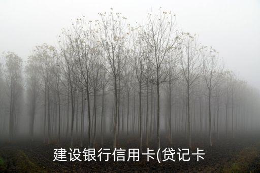 建設(shè)銀行信用卡(貸記卡