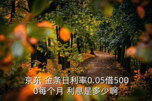 京東金條利息最低多少錢