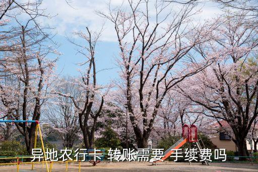 異地農(nóng)行卡 轉(zhuǎn)賬需要 手續(xù)費嗎