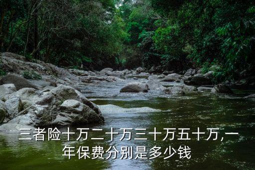  三者險十萬二十萬三十萬五十萬,一年保費分別是多少錢