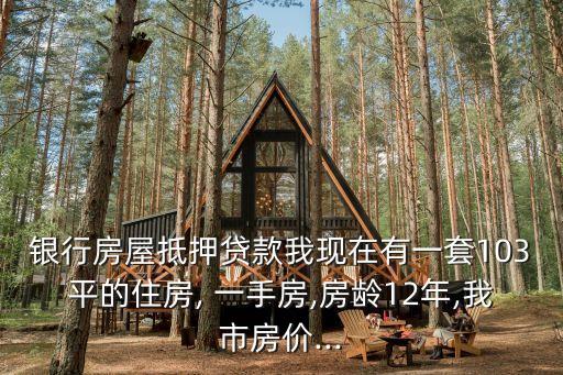 銀行房屋抵押貸款我現(xiàn)在有一套103平的住房, 一手房,房齡12年,我市房價...