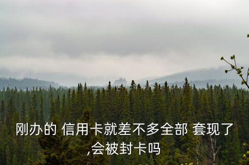 剛辦的 信用卡就差不多全部 套現(xiàn)了,會(huì)被封卡嗎
