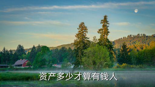  資產(chǎn)多少才算有錢人