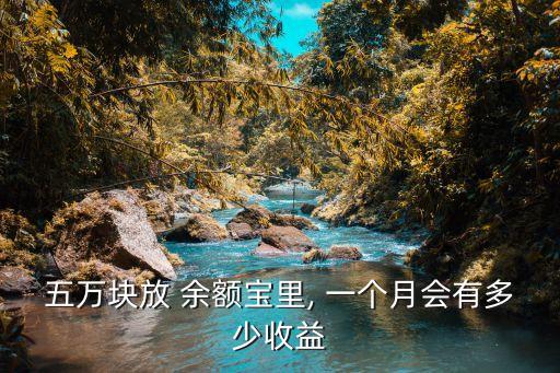 存5萬到余額寶一個月利息多少