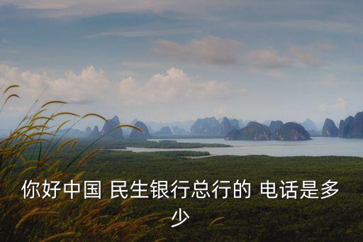 你好中國 民生銀行總行的 電話是多少