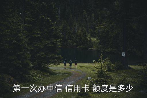 中信銀行信用卡下卡額度一般多少