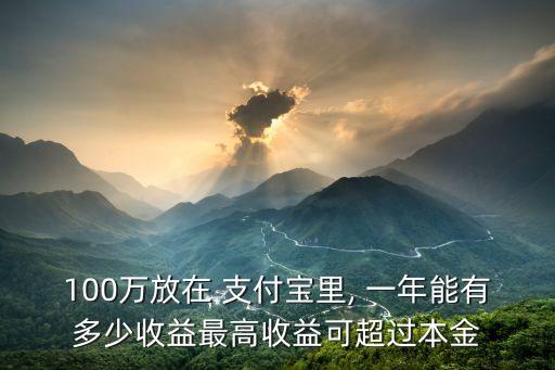 支付寶一年盈利多少