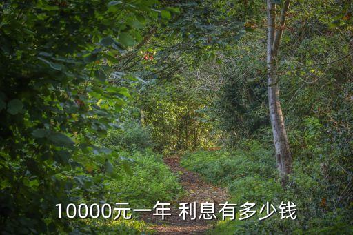 一年期1萬塊錢多少利息是多少
