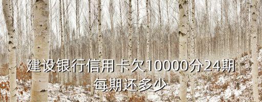 一萬(wàn)分多少期還款,信用卡3萬(wàn)分期后最低還款