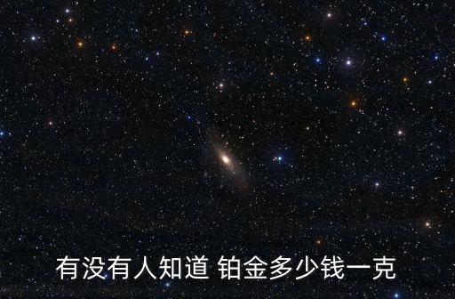 有沒(méi)有人知道 鉑金多少錢一克