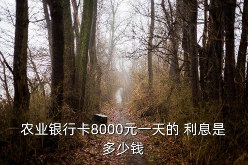 農(nóng)行結(jié)算利息一天多少錢,農(nóng)行整存整取利息什么時(shí)候結(jié)算
