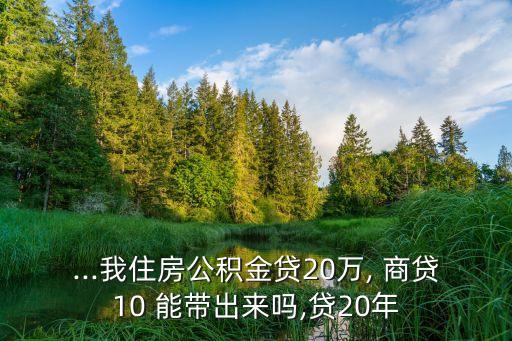 商貸能帶多少錢,公積金貸能貸多少錢