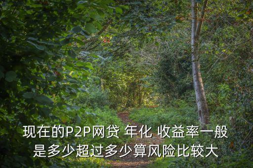 現(xiàn)在的P2P網(wǎng)貸 年化 收益率一般是多少超過多少算風險比較大