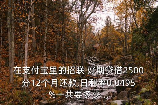 好期貸2000分12期應還多少