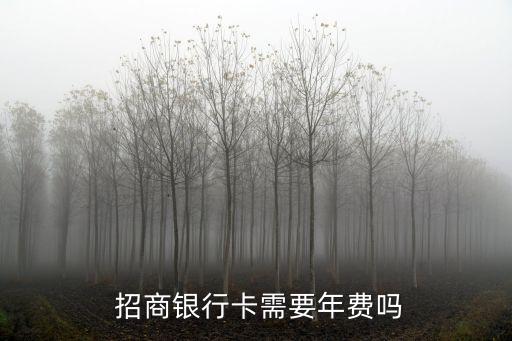  招商銀行卡需要年費嗎