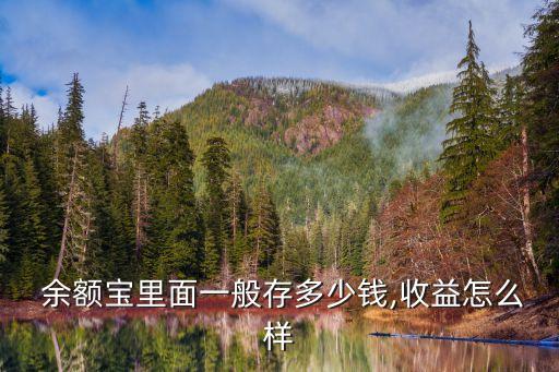  余額寶里面一般存多少錢(qián),收益怎么樣