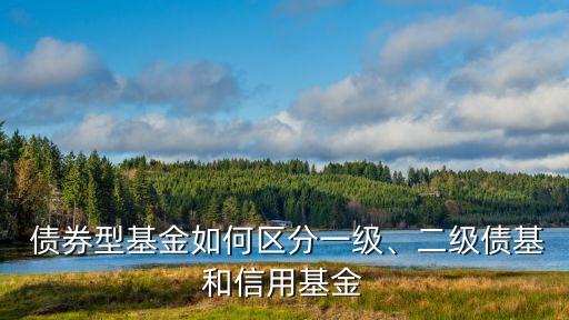 債券型基金如何區(qū)分一級、二級債基和信用基金