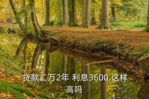 貸款2萬兩年年利息多少,貸款10萬兩厘的利息是多少