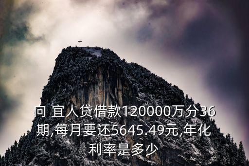 宜人貨利息多少,網(wǎng)貸利息多少才是合法
