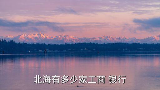 北海有多少家工商 銀行