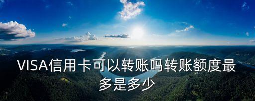 visa全幣種卡金額度多少