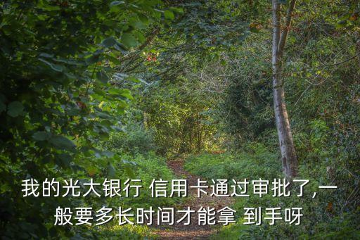 我的光大銀行 信用卡通過審批了,一般要多長(zhǎng)時(shí)間才能拿 到手呀