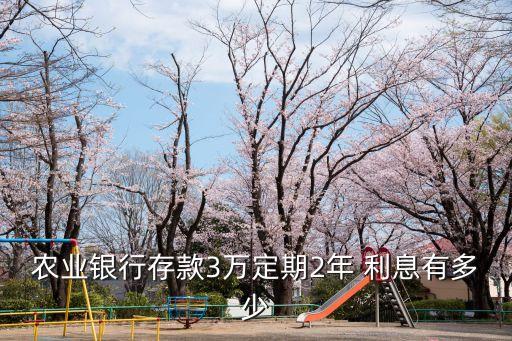 存三萬兩年利息是多少