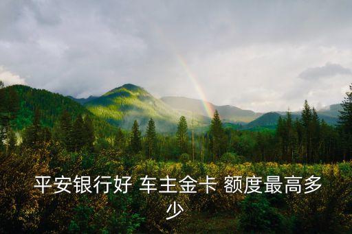 平安車主白金信用卡 額度是多少,平安悅享白金信用卡才1000額度