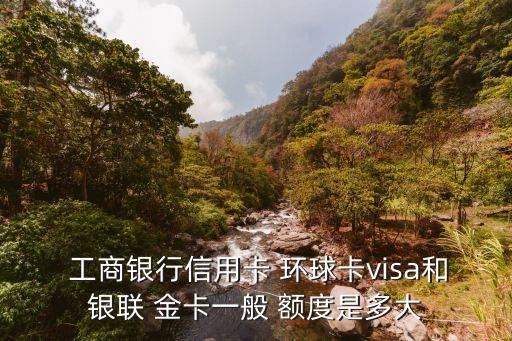  工商銀行信用卡 環(huán)球卡visa和銀聯(lián) 金卡一般 額度是多大