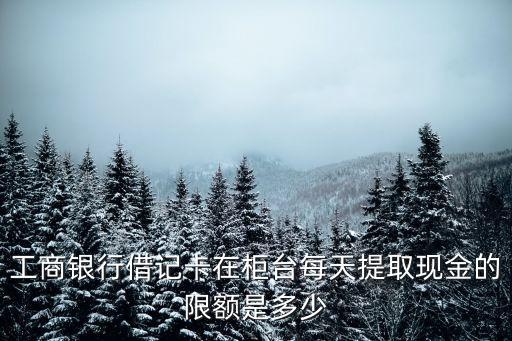 工行取錢每天能取多少,工行柜員機(jī)每天可以取多少錢
