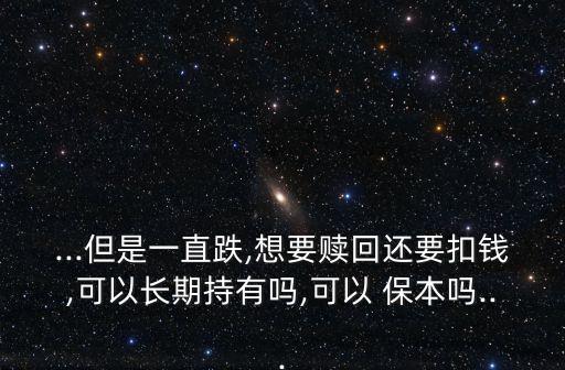 000804基金 多少年保本