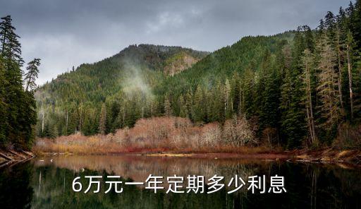 6萬(wàn)存1年3.3利率是多少錢(qián)