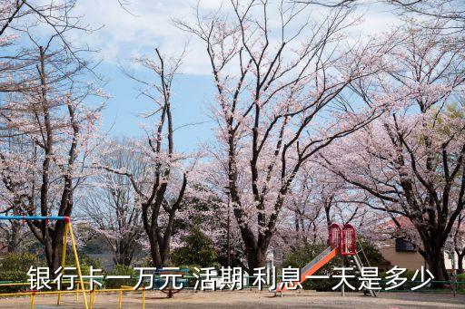 交銀活期富1萬利息多少錢