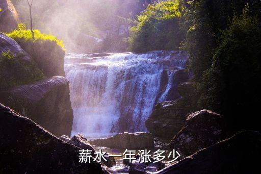 薪水一年漲多少