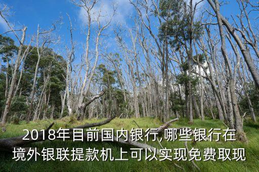 2018年目前國(guó)內(nèi)銀行,哪些銀行在境外銀聯(lián)提款機(jī)上可以實(shí)現(xiàn)免費(fèi)取現(xiàn)