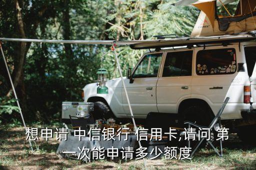 想申請 中信銀行 信用卡,請問 第一次能申請多少額度