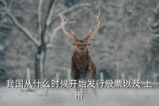 我國從什么時候開始發(fā)行股票以及 上市