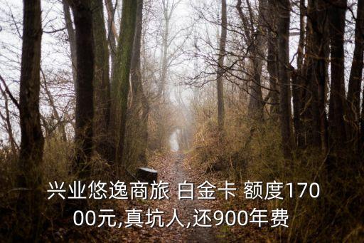  興業(yè)悠逸商旅 白金卡 額度17000元,真坑人,還900年費(fèi)