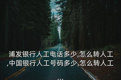  浦發(fā)銀行人工電話多少,怎么轉(zhuǎn)人工,中國(guó)銀行人工號(hào)碼多少,怎么轉(zhuǎn)人工...