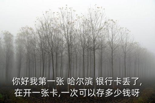 哈爾濱銀行補卡多少錢2015,銀行補卡要多少時間