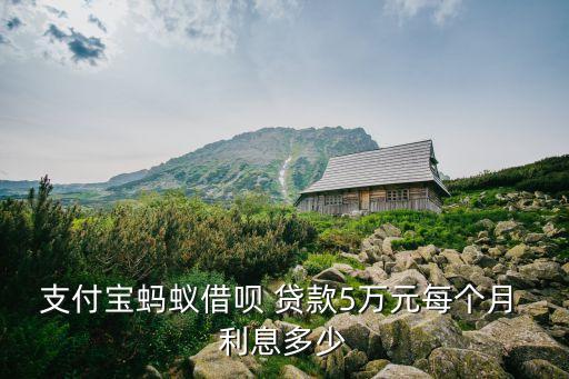 貸款50000一月利息多少錢,50000貸款3年的利息