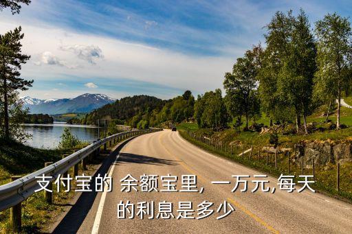 支付寶的 余額寶里, 一萬元,每天的利息是多少