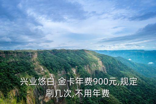  興業(yè)悠白 金卡年費(fèi)900元,規(guī)定刷幾次,不用年費(fèi)