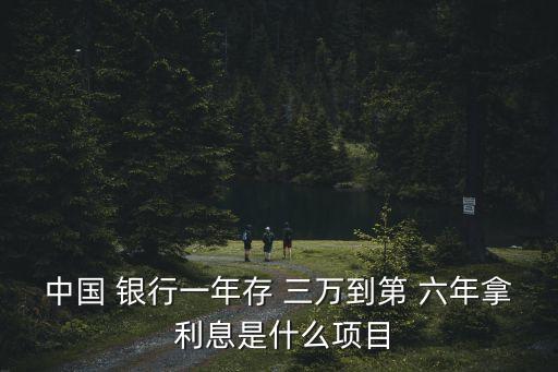 中國 銀行一年存 三萬到第 六年拿 利息是什么項目